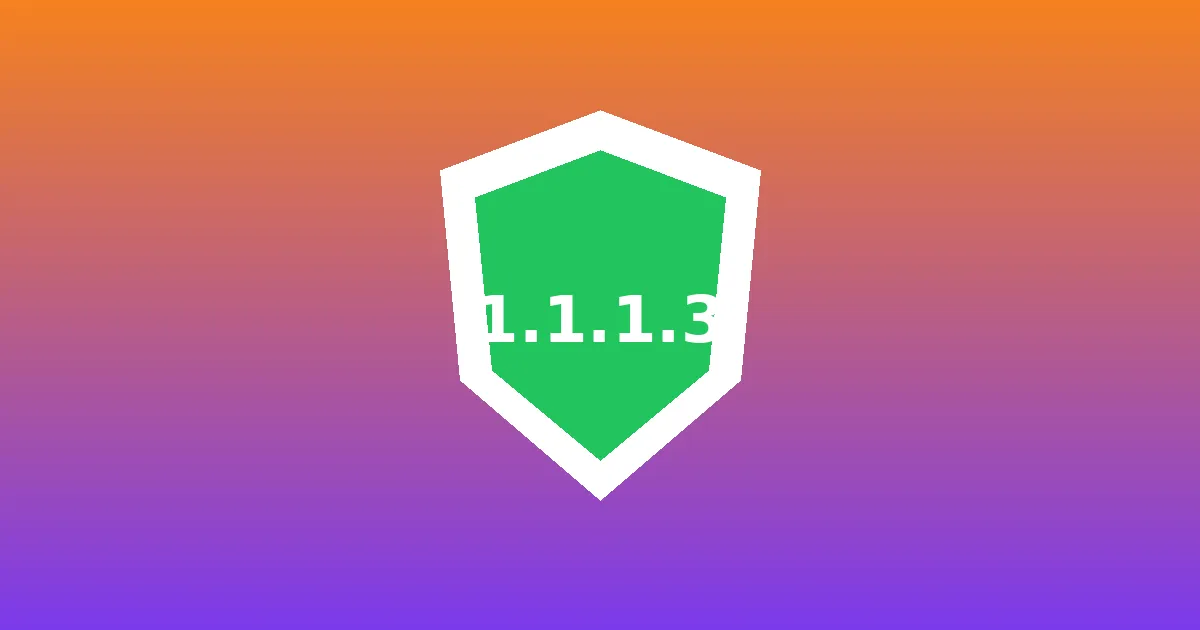 Illustration: Cloudflare for Families: set up 1.1.1.3 and 1.1.1.2 on every device